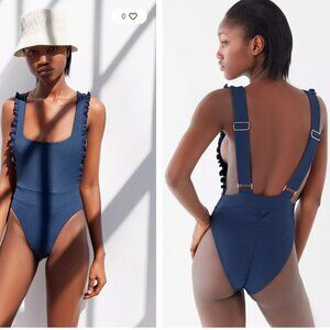 BNWT Chloé Rose Swimwear Primrose Pinafore One-Piece Swimsuit Small